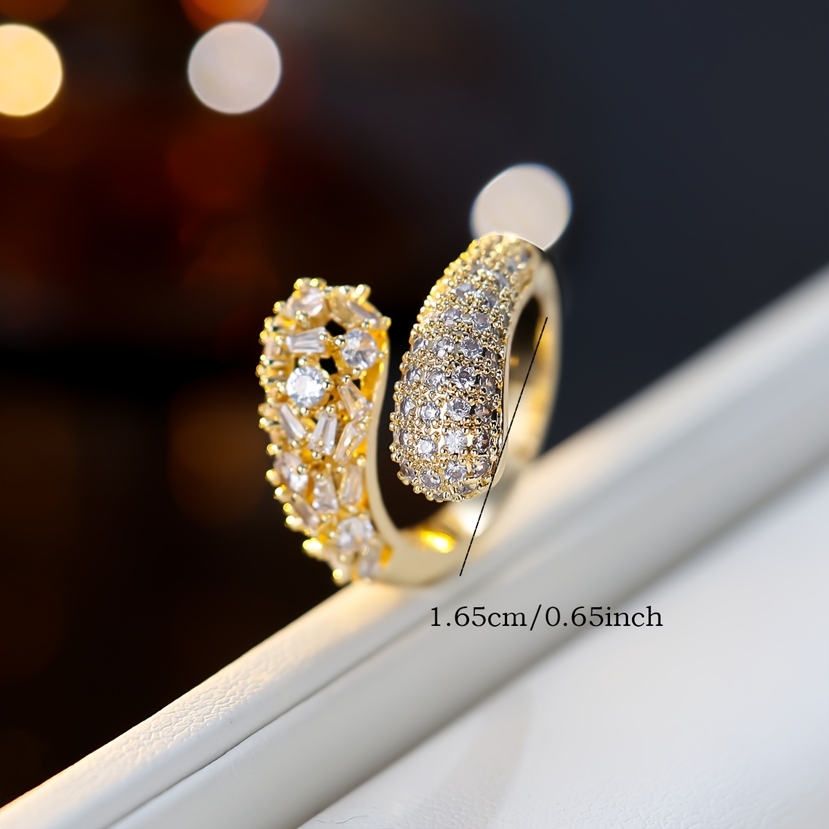 Women's Wrapped Open Design Stackable Band Ring